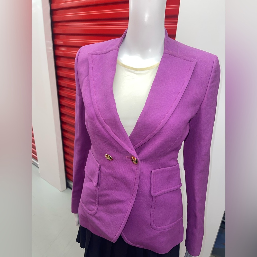 Emilio Pucci Vibrant Purple Blazer With Gold hardware